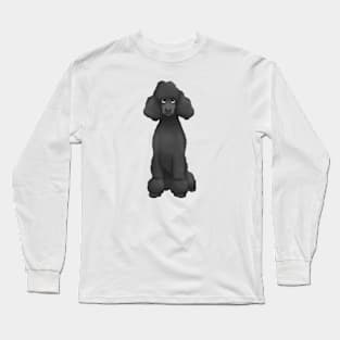 Black Standard Poodle Dog Long Sleeve T-Shirt